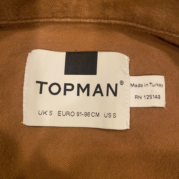 **LIKE NEW** S. Topman Zip Shirt - Picture 3 of 3